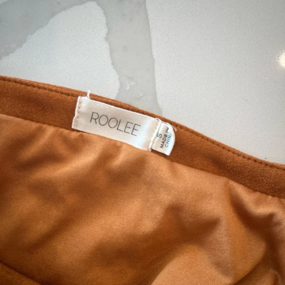 Roolee Rust Orange Cable Knit Sweater Dress Long Sleeve | Small
